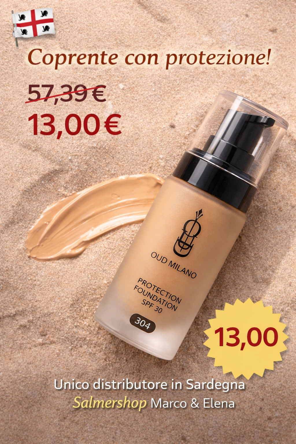 CC Cream Colorata SPF 30 Oud Milano – Fondotinta Coprente Idratante Effetto Naturale
