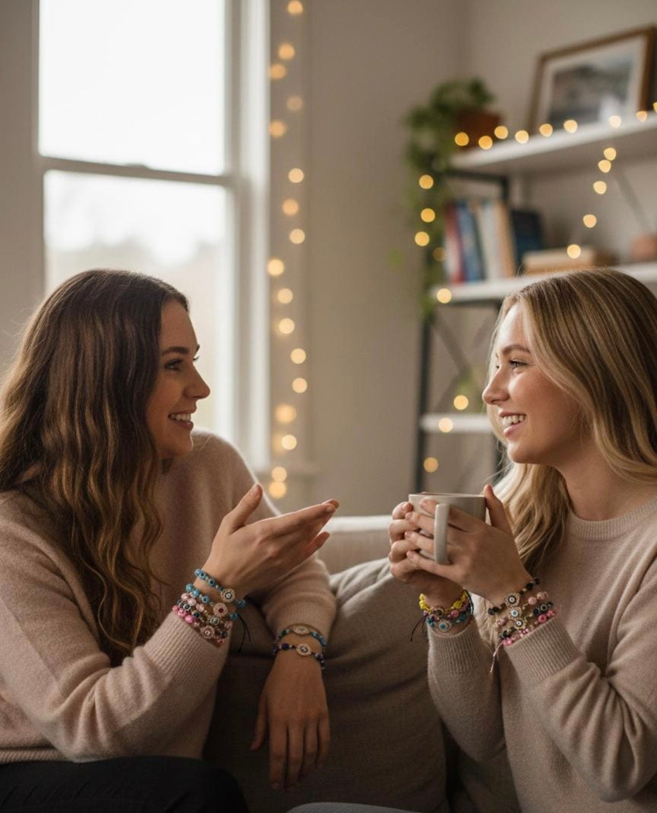 Braccialetto Occhio Greco Colorato Regolabile – Amuleto Portafortuna Fatto a Mano