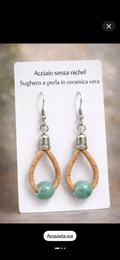 Orecchini in sughero naturale…